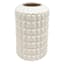 Crosby St. Addison White Modern Abstract Ceramic Vase, 5"