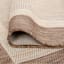 (E484) Sierra Tan Border Outdoor Area Rug, 5x7