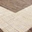 (E484) Sierra Tan Border Outdoor Area Rug, 5x7