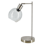 Crosby St. Nickel Glass Globe Desk Lamp, 18"