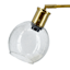 Crosby St. Glass Globe Brass Desk Lamp, 18"