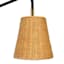 Beige Rattan Desk Lamp 22In