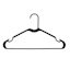 Set of 10 Black Tubular Hangers
