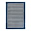 (B856) Honeybloom Roka Blue & White Striped Area Rug, 5x7