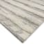 (A500) Found & Fable Fallows Ivory & Grey High Low Tufted Area Rug, 5x7