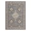 (A501) Jolene Grey Hooked Area Rug, 5x7