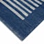 (B856) Honeybloom Roka Blue & White Striped Runner, 2x7