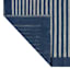 (B856) Honeybloom Roka Blue & White Striped Runner, 2x7