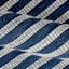 (B856) Honeybloom Roka Blue & White Striped Accent Rug, 3x5