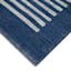 (B856) Honeybloom Roka Blue & White Striped Area Rug, 8x10