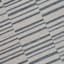 (A507) Ty Pennington Owens Blue & White Broken Stripe Area Rug, 5x7