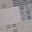 (A508) Ty Pennington Elmwood Blue & Ivory Patch Patterned Area Rug, 5x7