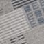 (A508) Ty Pennington Elmwood Blue & Ivory Patch Patterned Area Rug, 7x9