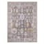 (A509) Found & Fable Thornhill Grey & Gold Floral Medallion Area Rug, 5x7