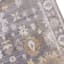 (A509) Found & Fable Thornhill Grey & Gold Floral Medallion Area Rug, 5x7