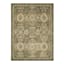 (A496) Honeybloom Victoria Sage Floral Hooked Area Rug, 8x10