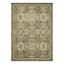 (A496) Honeybloom Victoria Sage Floral Hooked Area Rug, 5x7