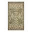 (A496) Honeybloom Victoria Sage Floral Hooked Accent Rug, 3x5