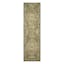 (A496) Honeybloom Victoria Sage Floral Hooked Runner, 2x7