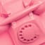 Pink Phone Canvas Wall Art, 16x20