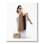 Glam Girl on Coffee Cup Canvas Wall Art, 16x12