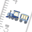Tiny Dreamers Vehicle Growth Chart Canvas Wall Art, 12x40