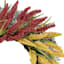 Maroon, Orange & Tan Heather Wreath, 22"