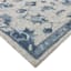 (A502) Providence Tacoma Blue Floral Hooked Area Rug, 8x10