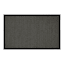 Tonal Dark Grey Puff-Back Washable Kitchen Mat, 21x34