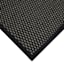Tonal Dark Grey Puff-Back Washable Kitchen Mat, 21x34