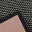 Tonal Dark Grey Puff-Back Washable Kitchen Mat, 21x34