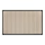 Natural & Black High-Low Puff-Back Washable Kitchen Mat, 21x34