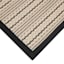 Natural & Black High-Low Puff-Back Washable Kitchen Mat, 21x34