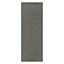 Tonal Dark Grey Puff-Back Washable Kitchen Runner, 2x5