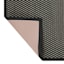 Tonal Dark Grey Puff-Back Washable Kitchen Runner, 2x5