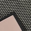Tonal Dark Grey Puff-Back Washable Kitchen Runner, 2x5