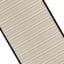 Natural & Black Puffback High-Low Washable Kitchen Runner, 2x5