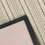 Natural & Black Puffback High-Low Washable Kitchen Runner, 2x5