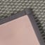 Tonal Light Grey Puff-Back Washable Kitchen Mat, 21x34