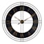 Crosby St. Black Metal Round Wall Clock, 36"