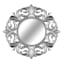 3-Piece Silver Ornate Wall Mirror Set, 10"