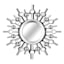 3-Piece Silver Ornate Wall Mirror Set, 10"