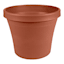 Terracotta Terra Living Outdoor Planter with Pre-Drilled Hole, Large