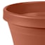 Terracotta Terra Living Outdoor Planter with Pre-Drilled Hole, Large