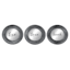 3-Piece Live, Love, Laugh Silver Wall Mirror Set, 10"