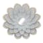 3-Piece Grey Floral Accent Wall Mirror Set, 14"