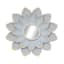 3-Piece Grey Floral Accent Wall Mirror Set, 14"
