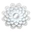 3-Piece White Floral Accent Wall Mirror Set, 14"