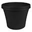 Black Terra Living Outdoor Planter with Pre-Drilled Hole, Medium