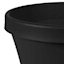 Black Terra Living Outdoor Planter with Pre-Drilled Hole, Medium